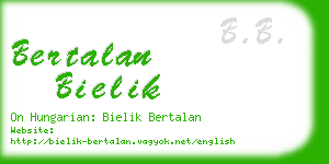 bertalan bielik business card
